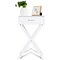 Design Sofa Side Table with X-Shape Drawer for Living Room Bedroom